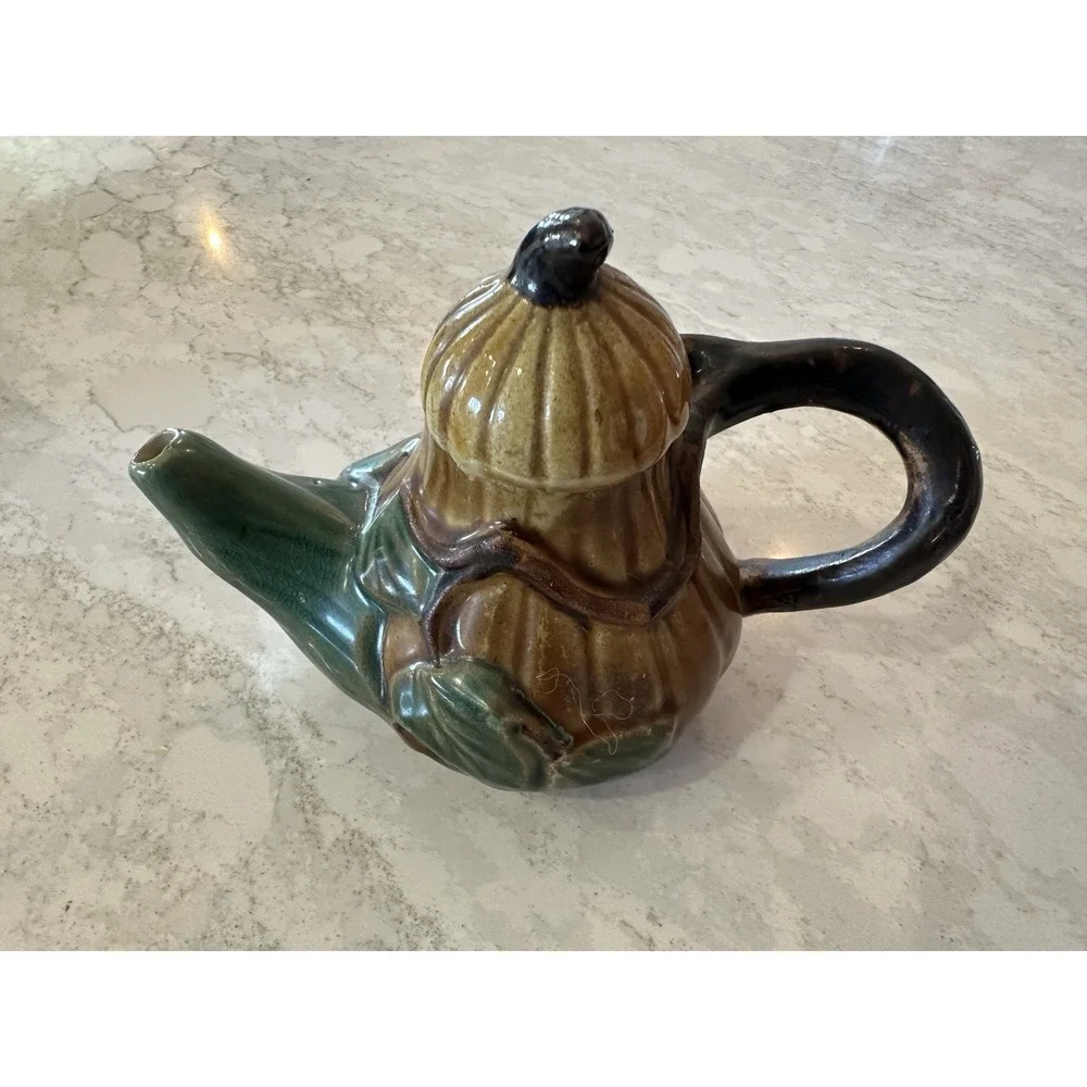 Vintage Gourd shaped Teapot 4.75
